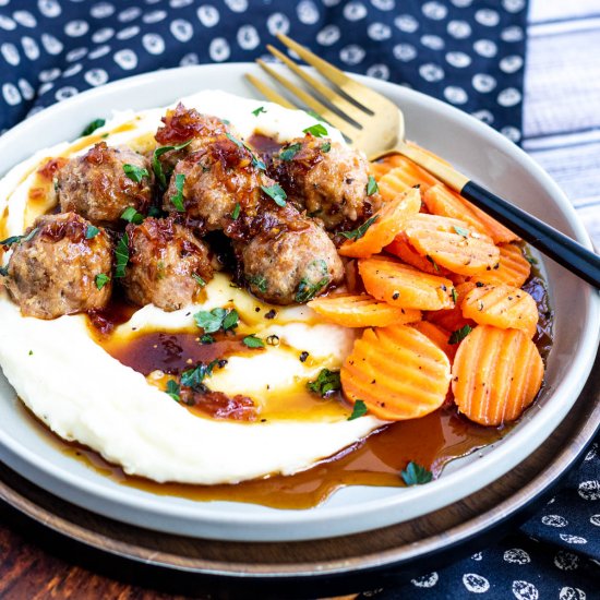 Honey Bourbon Meatballs