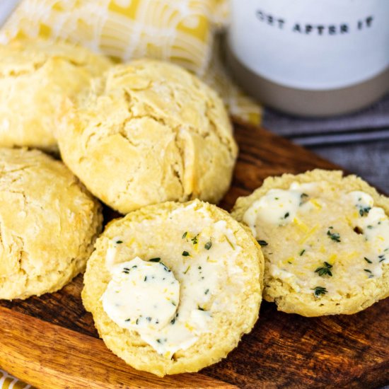 Buttermilk Biscuits + Lemon Butter