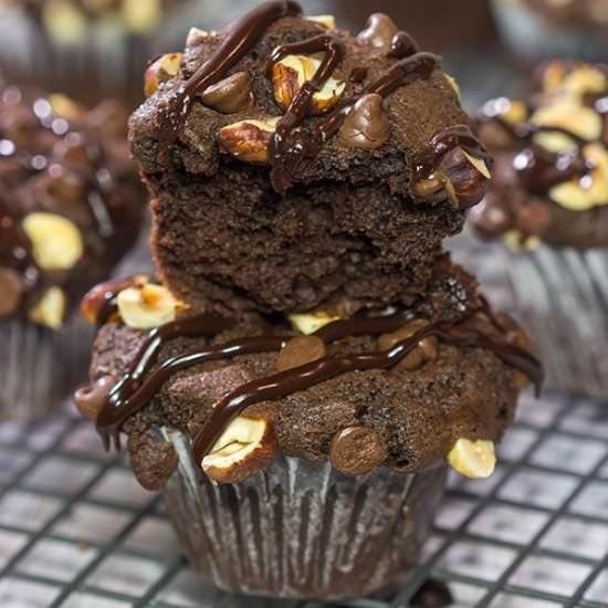 Chocolate Hazelnut Muffins