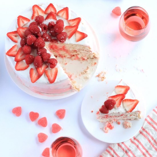 Easy Strawberry Poke Cake