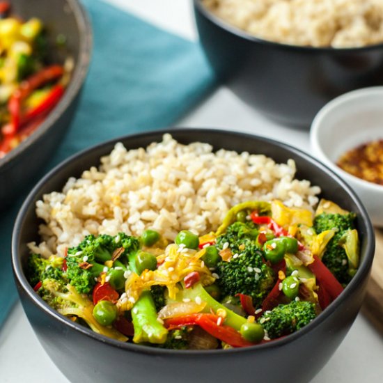 Broccoli Cabbage Stir Fry