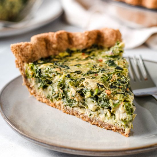 Spinach Artichoke Quiche