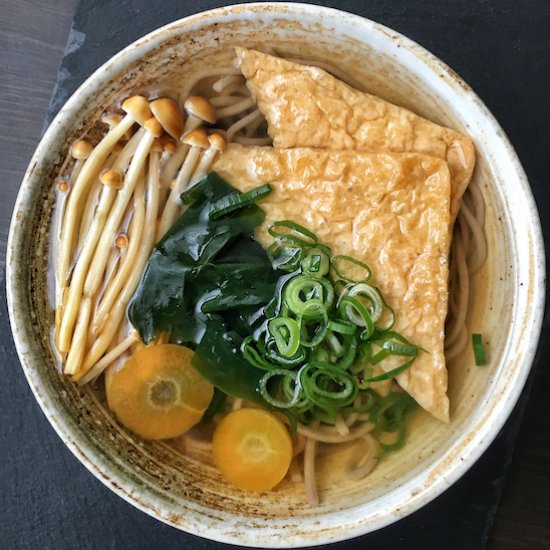 vegan kitsune soba