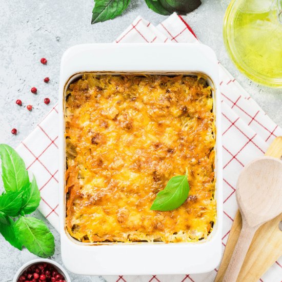 Spaghetti Squash Pizza Casserole