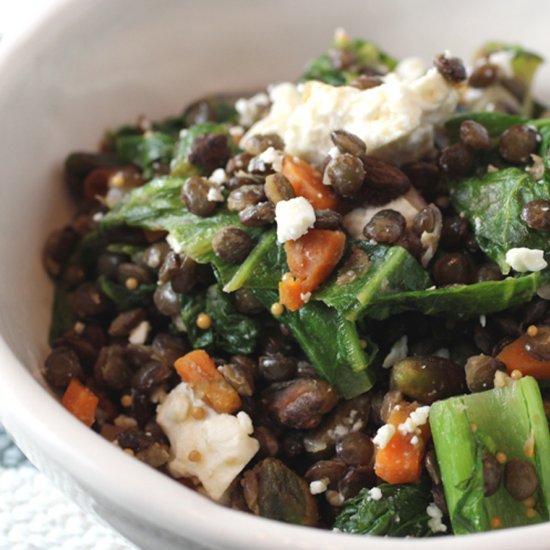 French green lentils with mustards