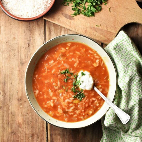 Polish Tomato Rice Soup