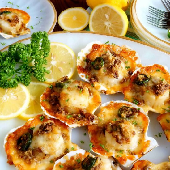 Baked Sea Scallops