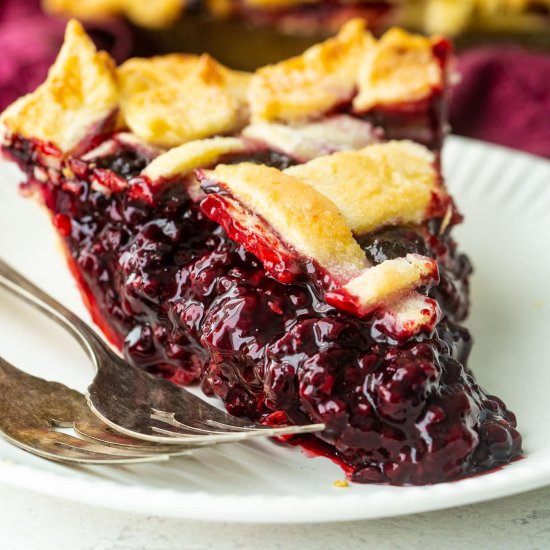 Blackberry Marionberry Pie