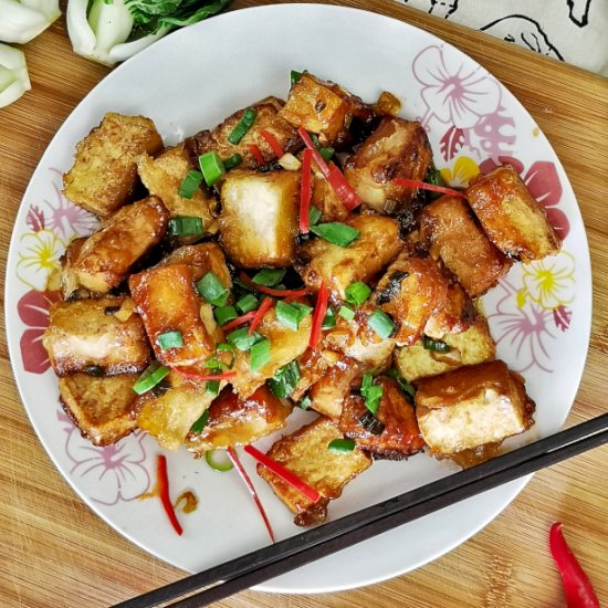 General Tso’s tofu