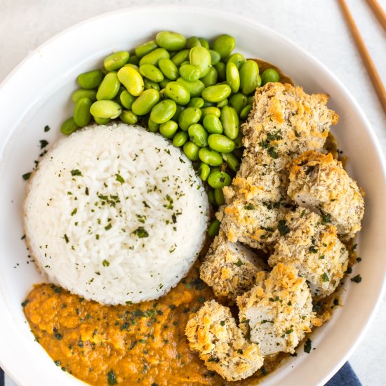 Vegan katsu curry