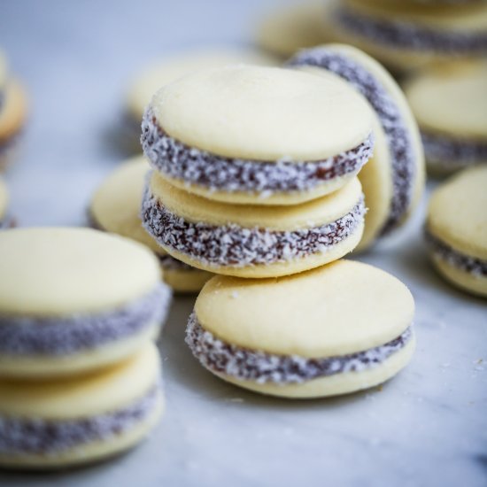 dulce de leche & coconut alfajores