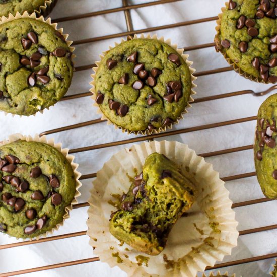 Vegan Spinach Muffins