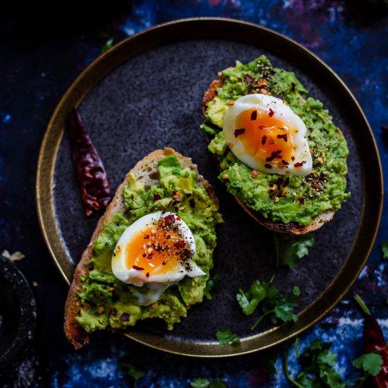 Soft Boiled Eggs and Avocado Toast