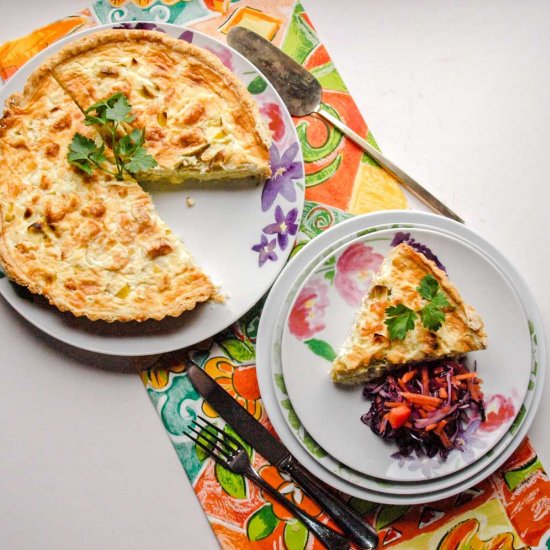 How to make Leek & Cheese Tart