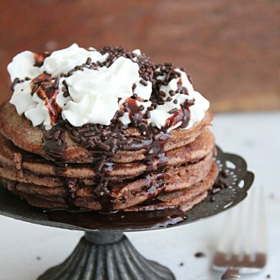 Brownie Batter Pancakes