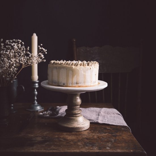 Caramel Coffee Chiffon Cake