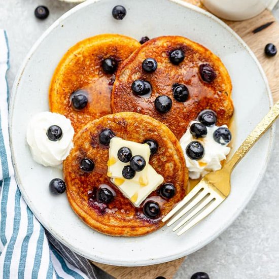 Keto Blueberry Pancakes