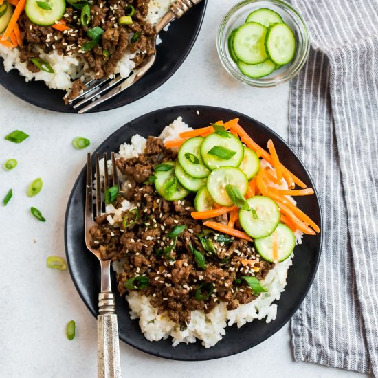 Korean Beef Bowl