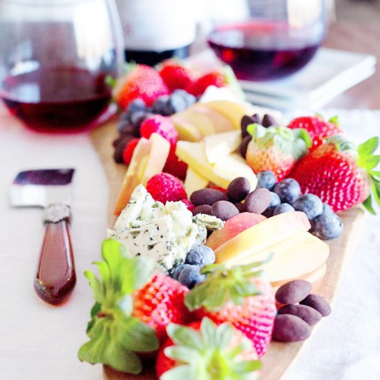 Fruit And Cheese Charcuterie Board