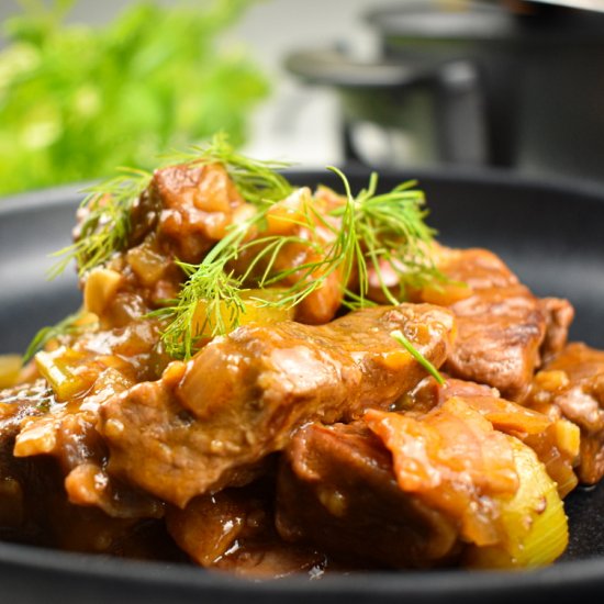 Skillet Beef & Black Beer Stew