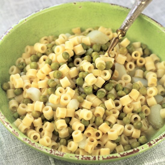 Pasta with Peas and Potatoes