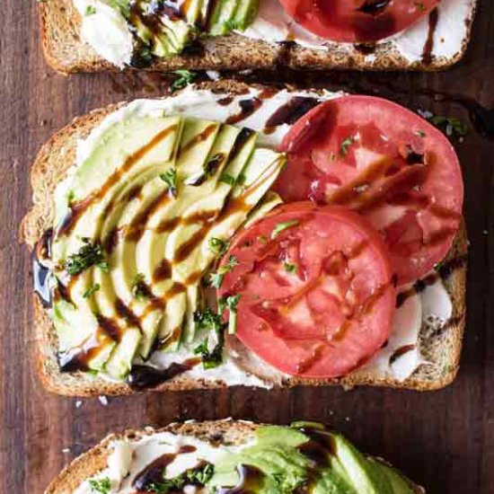 Balsamic-Tomato Avocado Toast