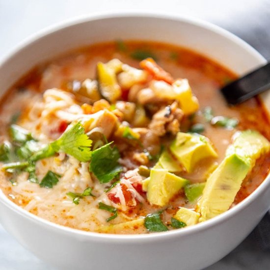 Slow Cooker Chicken Taco Soup