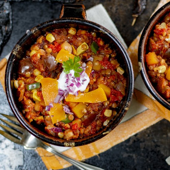 Amazing Veggie Chili Without Beans