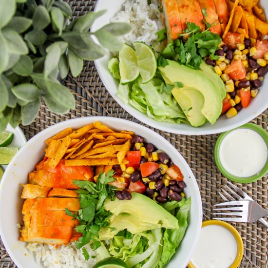 Citrus Chicken Taco Bowl