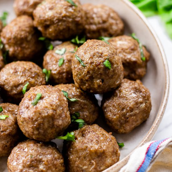 Oven Baked Meatballs