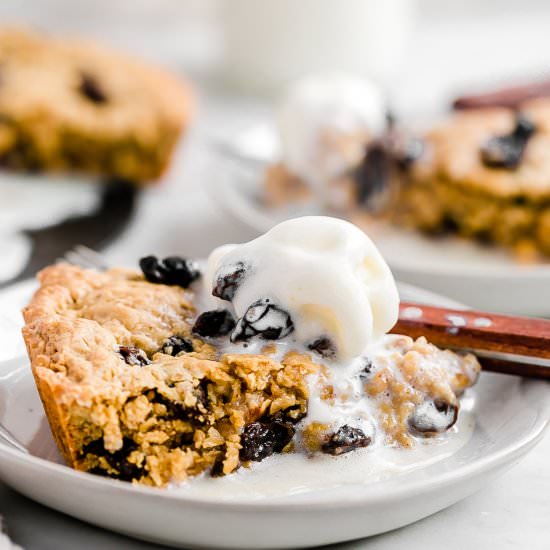 Oatmeal Raisin Cookie Tart