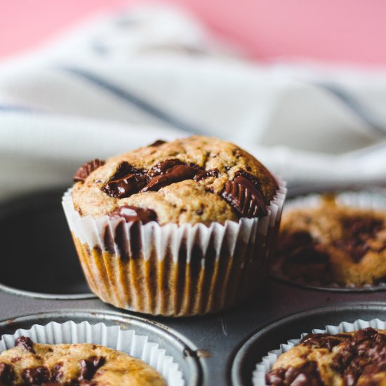 Chocolate Chip Banana Muffins