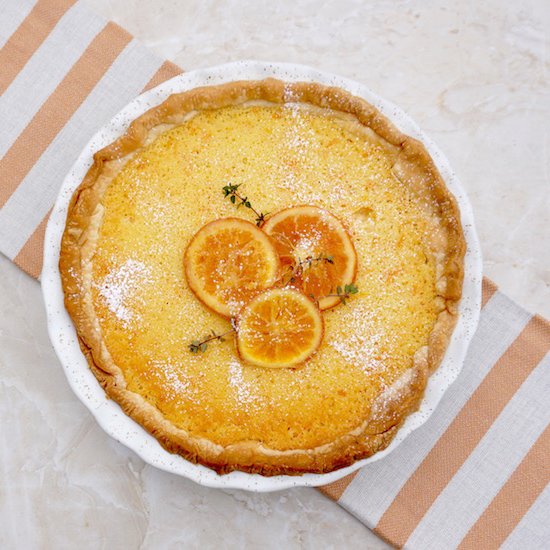 Orange Chess Pie