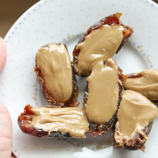 Sunflower Seed Butter Stuffed Dates