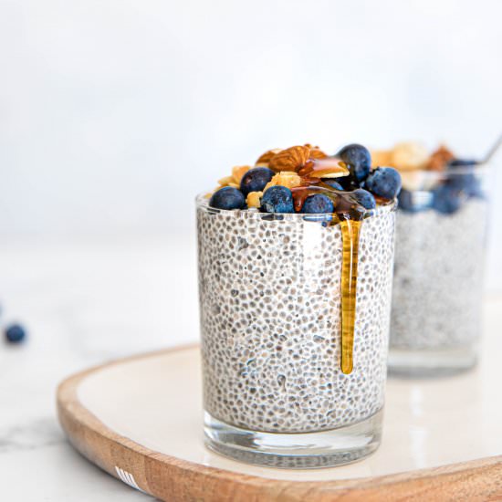 Blueberry Coconut Chia Pudding