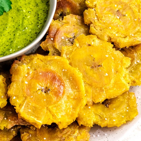 Tostones (Fried Green Plantains)