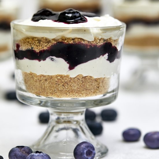 No Bake Blueberry Cheesecake