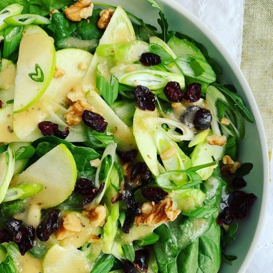 Green Apple & Celery Spinach Salad