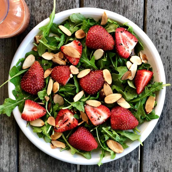 easy spring strawberry salad