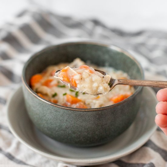 Instant Pot Chicken and Rice Soup