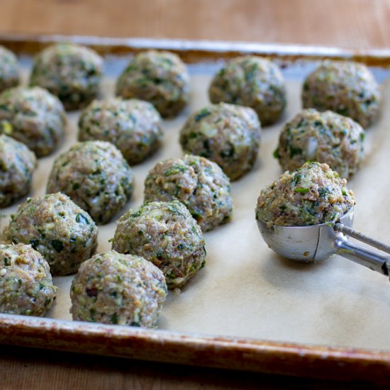 HOW to make turkey meatballs!