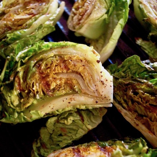 Grilled Little Gem Lettuce Salad