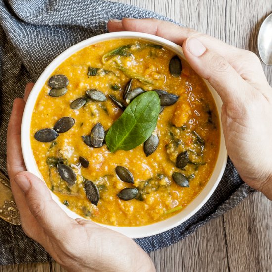 Smoky Vegan Sweet Potato Soup