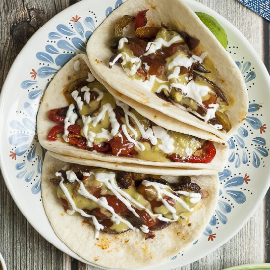 Vegan Fajitas with Portobello