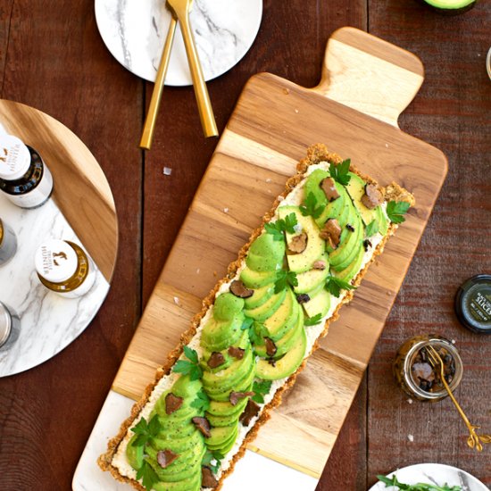 Truffled Avocado Toast Tart