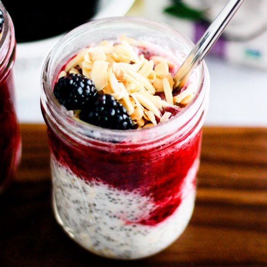 Blackberry Overnight Oats