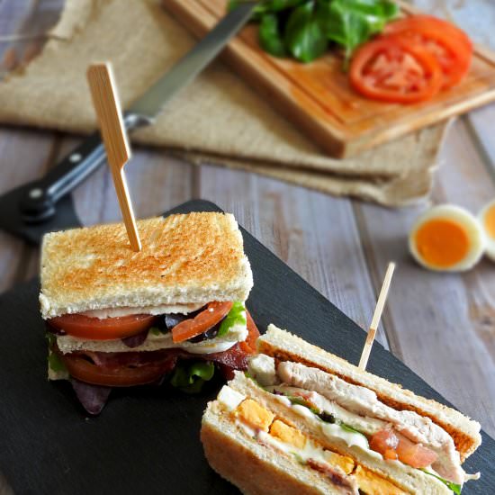 The Best Chicken Club Sandwich