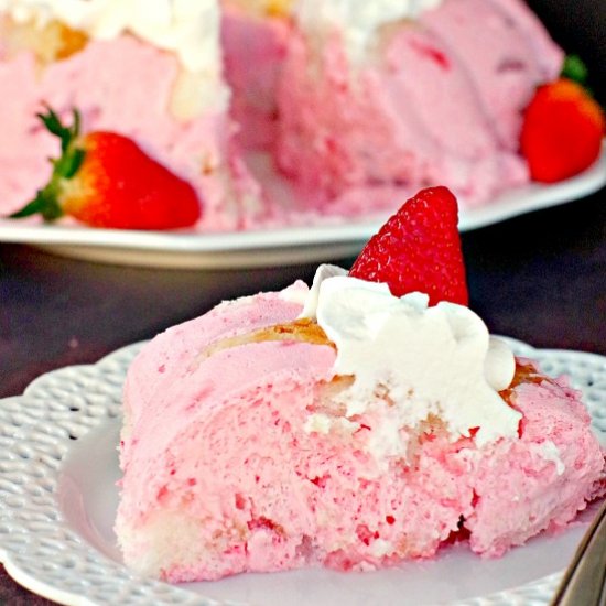 Strawberry Jello Angel Food Cake