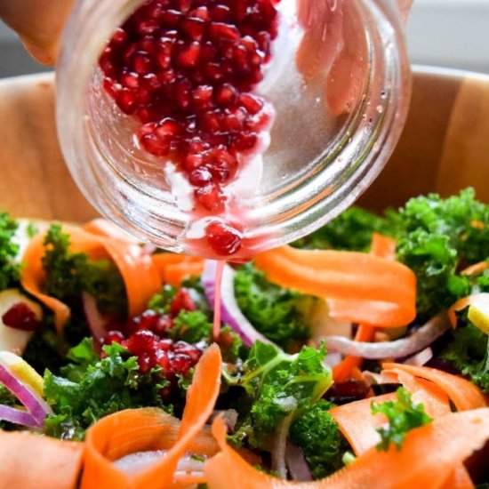 Kale, Pear & Walnut Salad