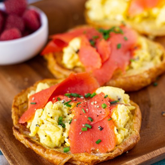 Smoked Salmon Croissant Sandwiches